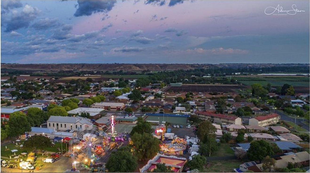 Bacchus Marsh from above 